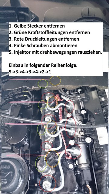 Schritt 9 - Injektor Tausch