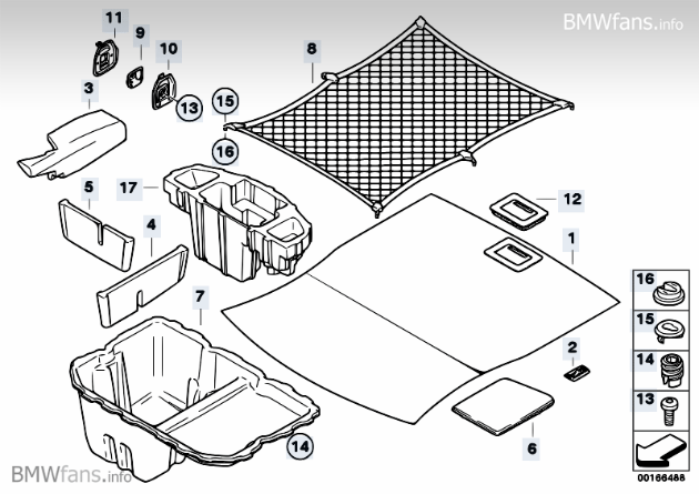 Bmwfans Info Bmw Gepaecknetz Teilenummer